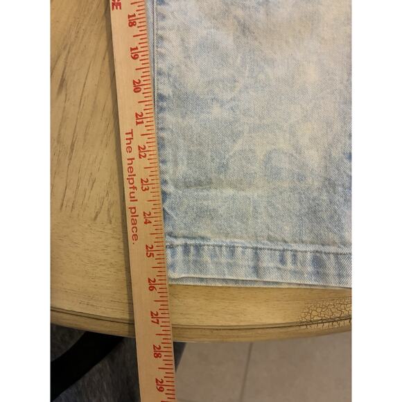 VTG 80s Guess carpenter jeans Barrel Baggy Acid Wash High Waist Ankle Women 29 - Picture 7 of 11